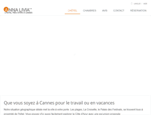 Tablet Screenshot of hotelannalivia.com